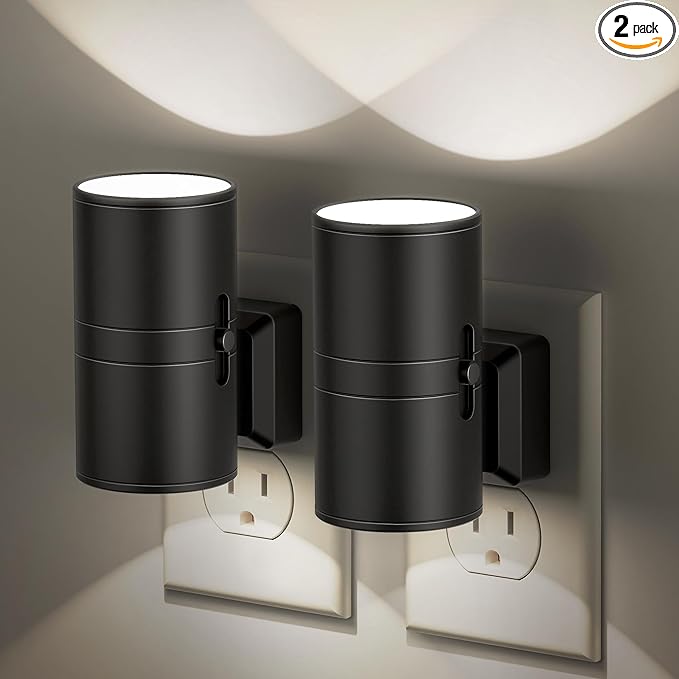Night Lights Plug into Wall, Dimmable Night Light Plug in, Modern Night Lights by JandCase