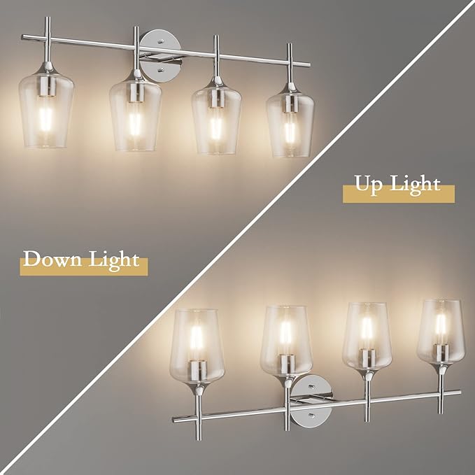 Ralbay Chrome Bathroom Vanity Light - Image 3