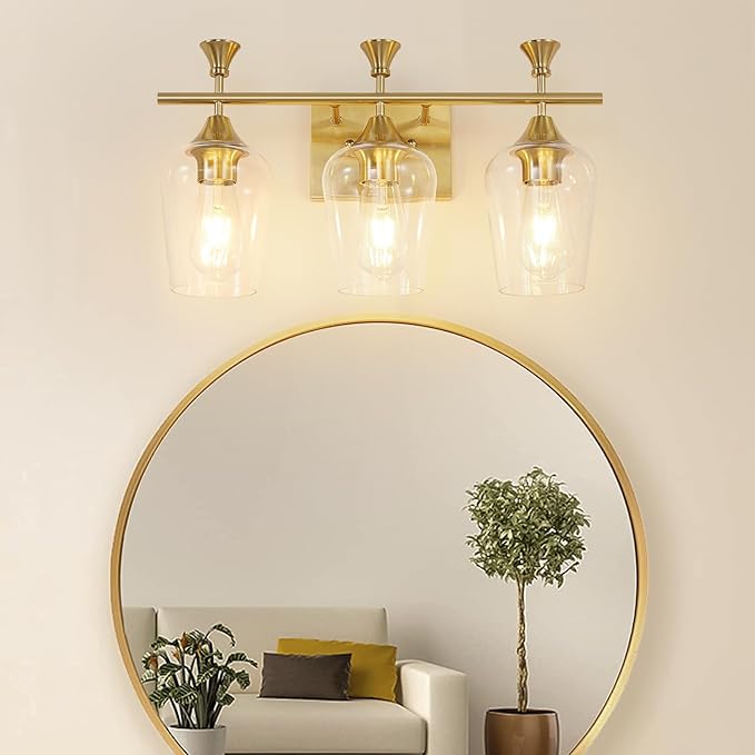Bathroom Light Fixtures, Brushed Gold Vanity Lights - Image 3