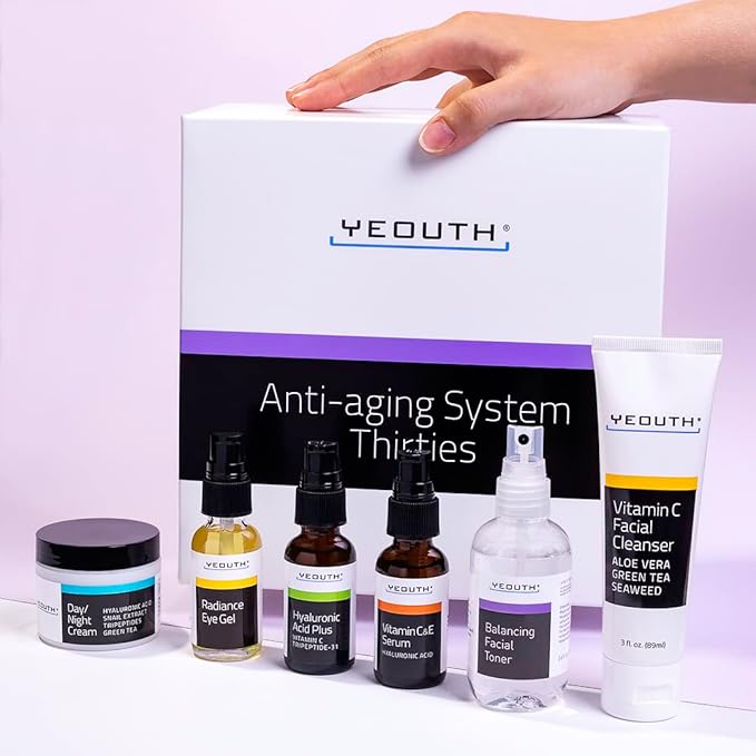 YEOUTH Skin Care Set: Hyaluronic Acid Serum, Vitamin C Serum, Face Cleanser - Image 7