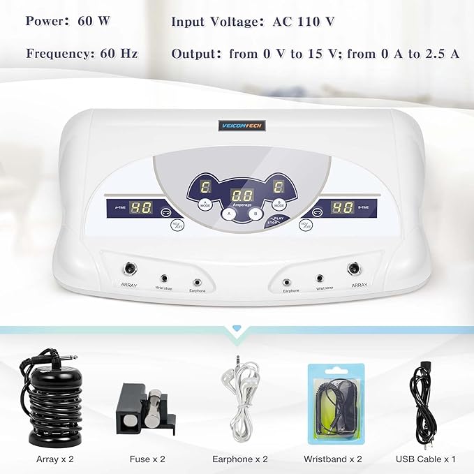 veicomtech Dual Ionic Foot Bath Detox Machine, ion Detox Foot Bath Spa Cleanse - Image 6