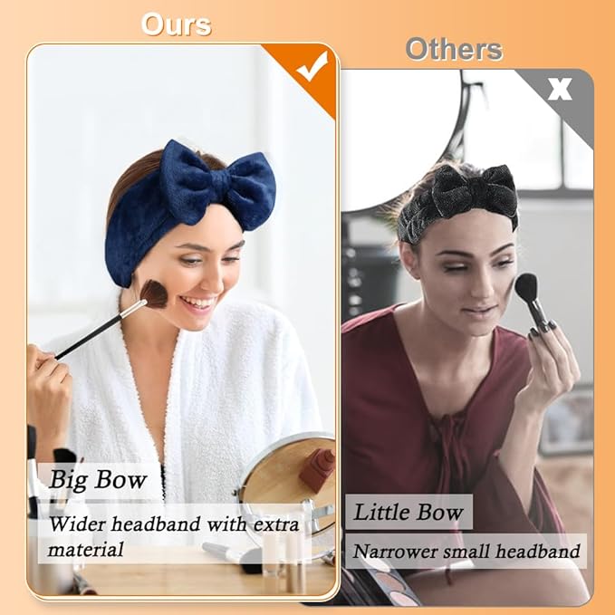 Shintop Face Wash Headband, Soft Spa Headband Carol Fleece Makeup Headwear - Image 2
