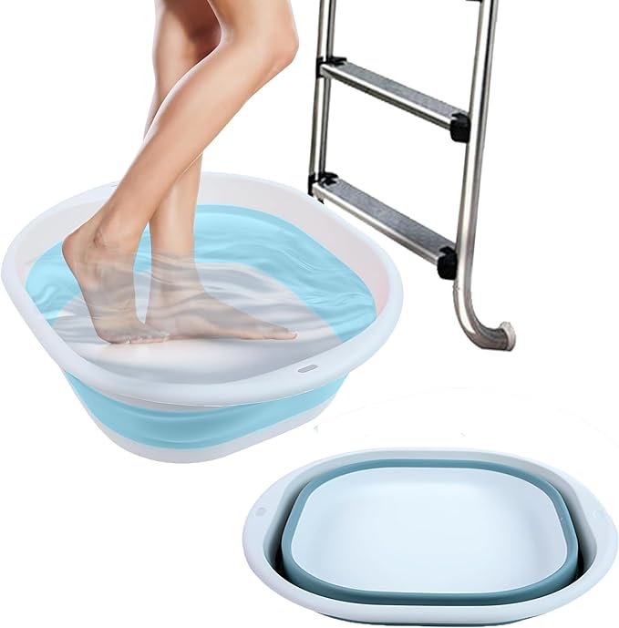Portable Pool Foot Bath, Collapsible Pool Foot Wash Basin Tub, Foot Bath Basin by ESEHGS