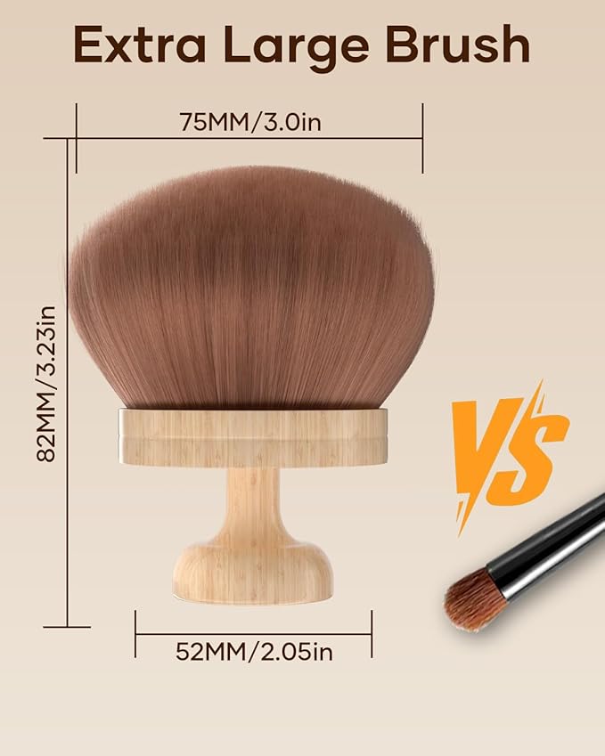 Extra Large Body Makeup Brush For Self Tanner, 3 Inch Width Self Tanning Blend - Image 4