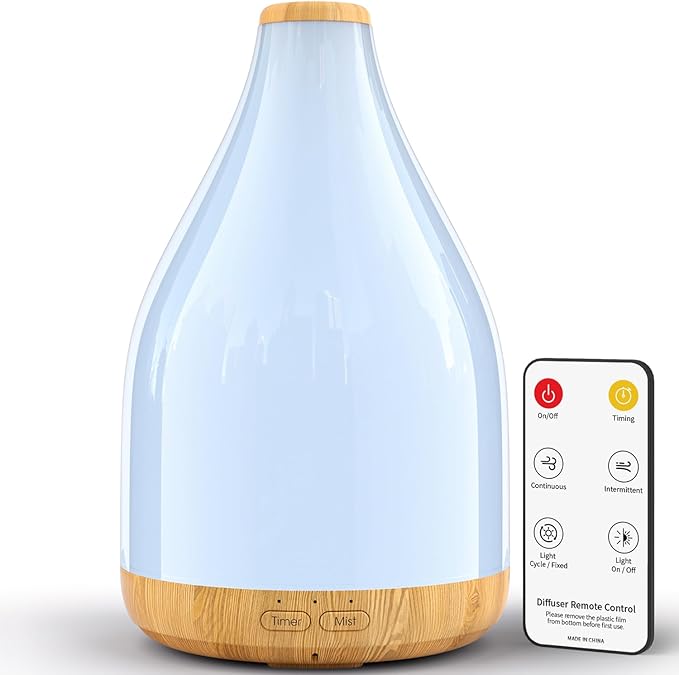 Essential Oil Diffuser for Home, 300ML Modern Décor Aromatherapy Diffusers by KinYiLOHome