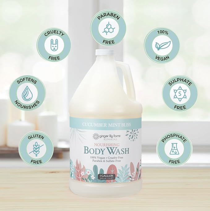 Ginger Lily Farms Botanicals Nourishing Body Wash, 100% Vegan & Cruelty-Free - Image 4