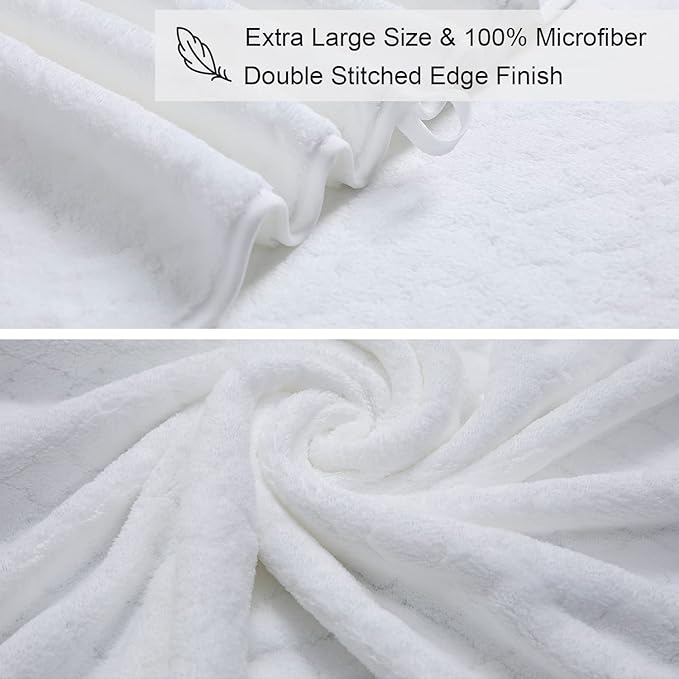 Ycosy 2 Pack Hand Towels Set 16"x31", Quick Dry Thick and Highly Absorbent Hand - Image 2