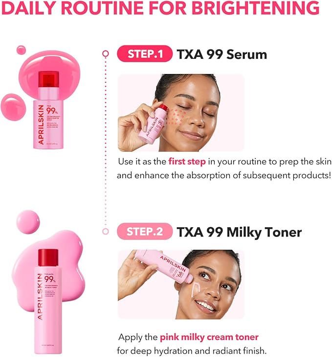 APRILSKIN TXA+Niacinamide 99 Pink Milky Toner | 99% High-Purity TXA 3%+ - Image 6
