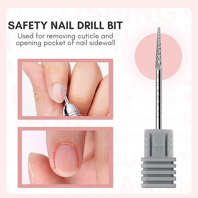 Makartt Nail Drill Bit:Cuticle Bit - Image 2