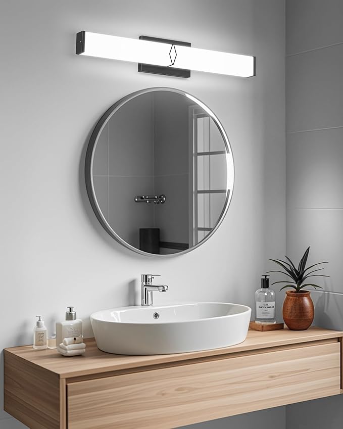 Modern Bathroom Light Fixtures, 24inch Dimmable Bathroom Vanity Lights Over - Image 6