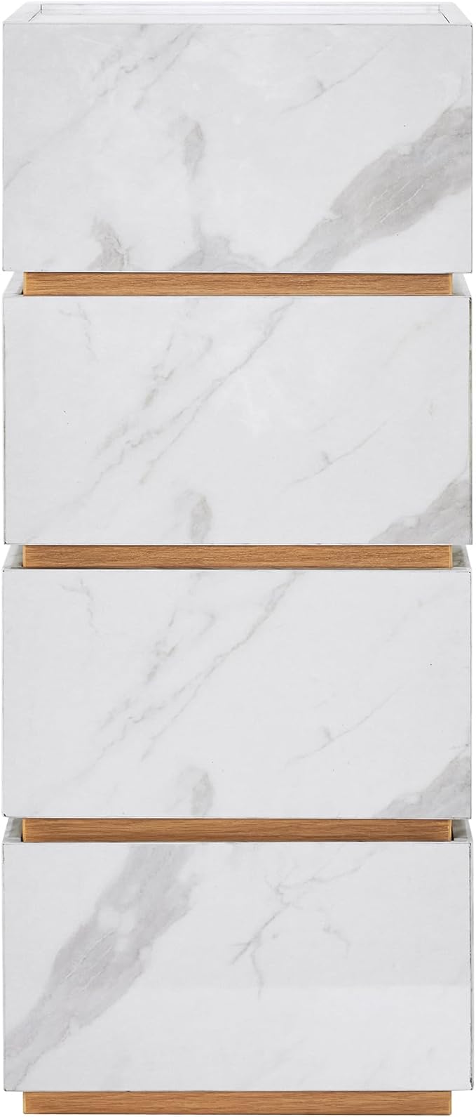 BarberPub Marble Patterned Salon SPA Cabinet, Storage Barber Organizer - Image 9