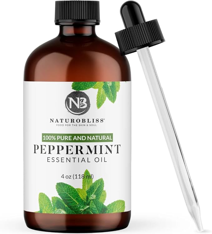 NaturoBliss Peppermint Essential Oil, 100% Pure and Natural Therapeutic Grade by NaturoBliss