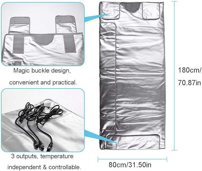 Elitzia Far Infrared Sauna Blanket 3 Independent Heating Zones - Image 2