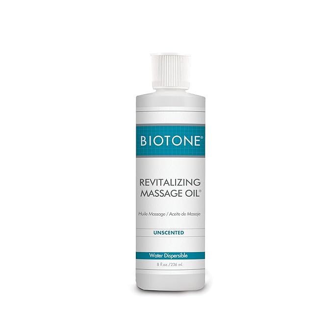 Biotone Revitalizing Unscented Massage Oil, 8 Ounce by BIOTONE