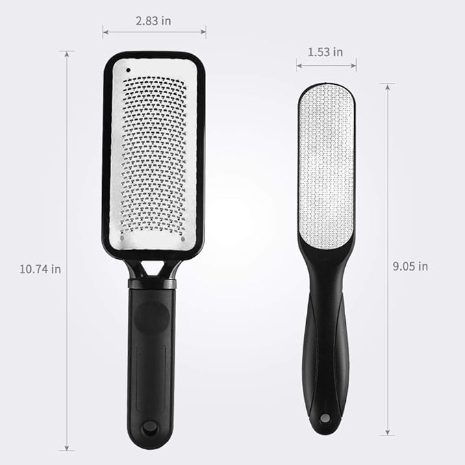 Fu Store 2 Pack Foot Files Callus Remover Stainless Steel Foot Rasp and Dual - Image 7