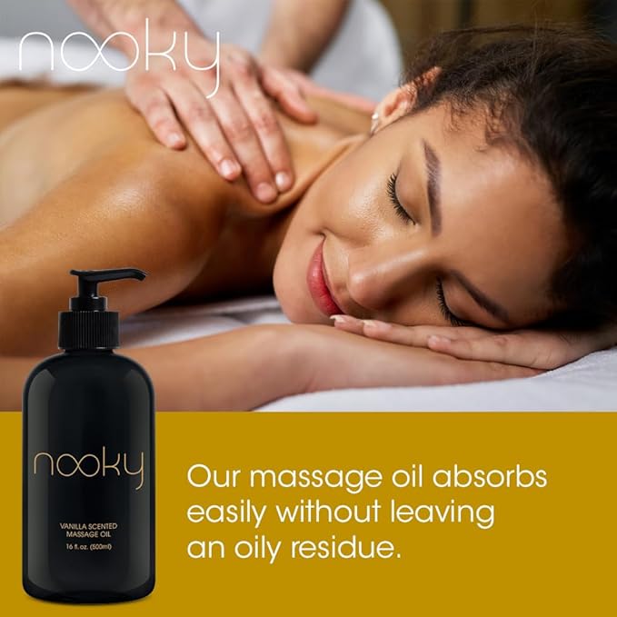 Nooky Vanilla Massage Oil with Fractionated Coconut Oil.16 Ounce - Image 2