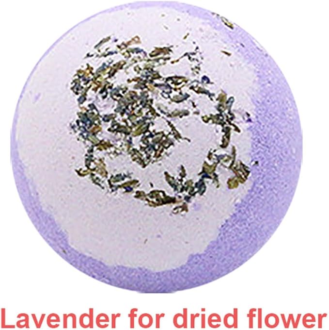 Dried Flower Bath Salt Balls, Lavender Extract Essential Oils, Moisturizing Dry - Image 3
