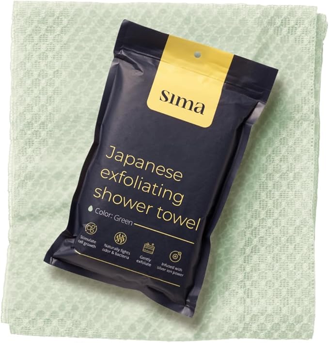 Sima Brand Exfoliating Washcloth Face & Body Scrub Towel - Image 8