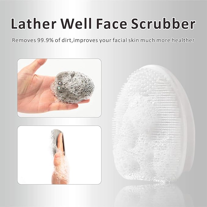 Silicone Face Scrubber, 2 Pack Face Scrubber - Image 6