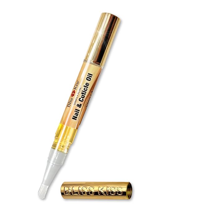 Bliss Kiss | 1 Vanilla Fragrance | Nail Oil Cuticle Pen w/Vitamin E & by BlissKiss