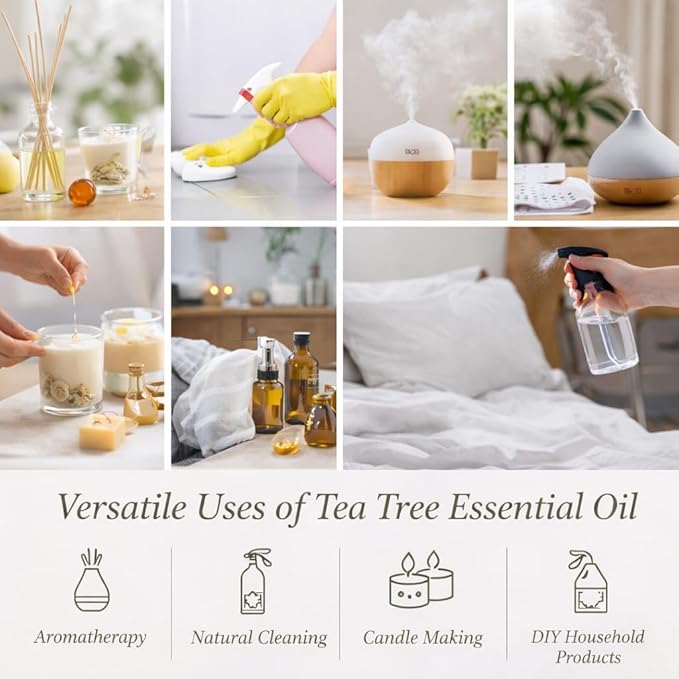 GreenHealth - 16 fl oz Tea Tree Essential Oil, Aluminum Bottle - Image 5