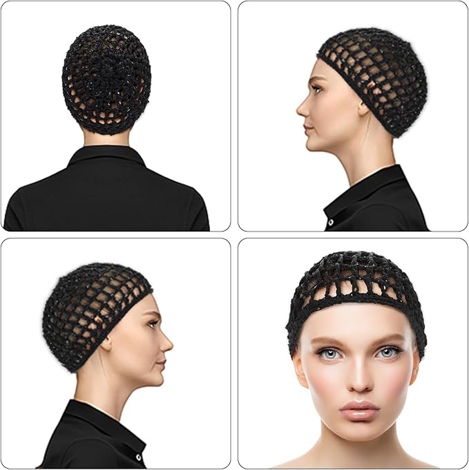 WLLHYF Wig Cap Thick Long Hair Caps Adjustable Net Mesh Braided Weaving Making - Image 4
