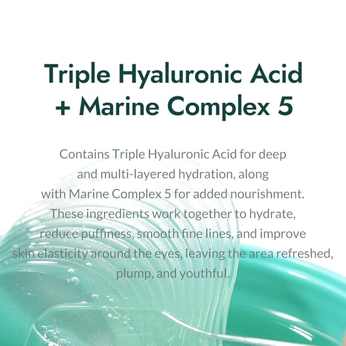 MIZON Triple Hyaluronic Acid Eye Gel Patches – Hydrogel Eye Masks - Image 4