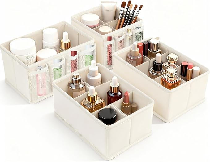 VERONLY Cosmetic Storage Bins Makeup Organizer, Adjustable Multifunction by VERONLY
