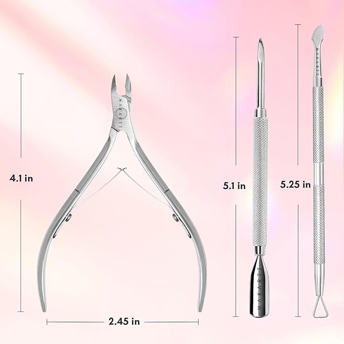 Makartt Cuticle Trimmer with Cuticle Pusher - Image 6