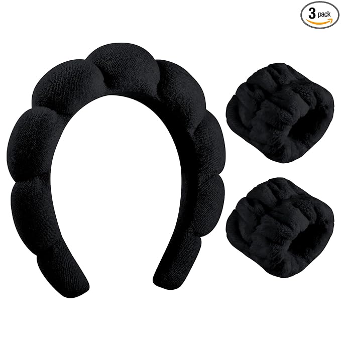 WSICSE Spa Headband for Washing Face, Skincare Headbands Puffy Padded Keep Hair by WSICSE