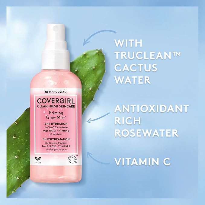COVERGIRL Clean Fresh Skincare Priming Glow Facial Mist - Image 6