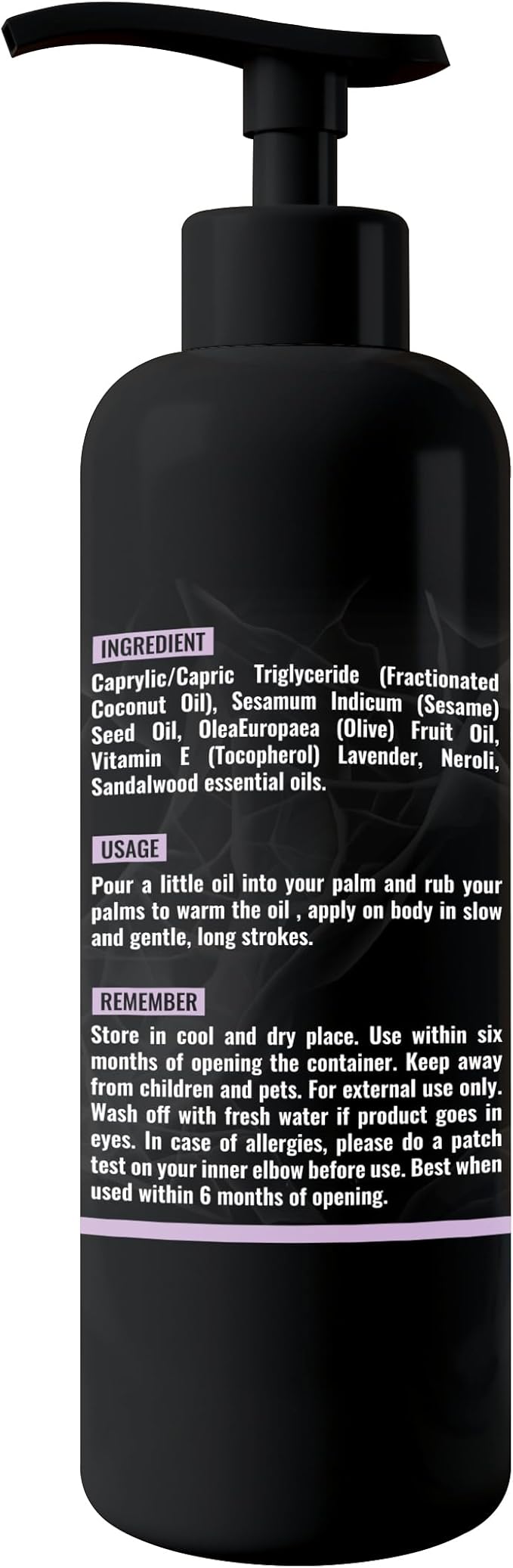 Organic - Lavender Floral Edible Full Body Massage Oil - Relaxing, Calming | No - Image 7