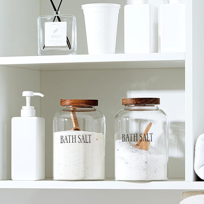 SiliFine 2 Sets 74 oz Large Bath Salt Container - Image 7