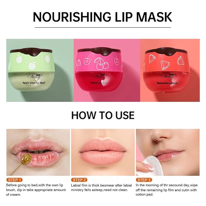 3PCS Bee Lip Balm Honey Pot, Moisturizing Propolis Lip Mask, Hydrating - Image 5