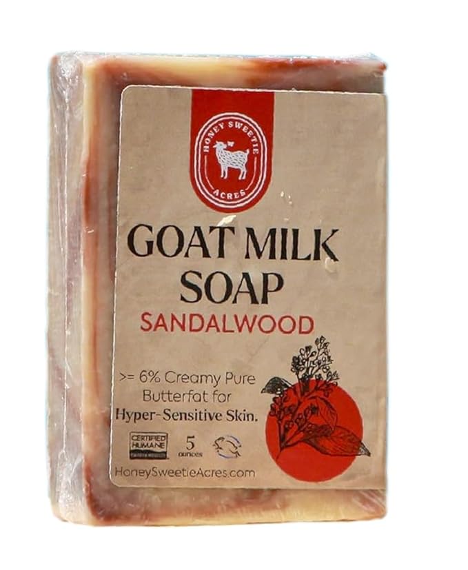Honey Sweetie Acres Sandalwood Goat Milk Soap by HoneySweetieAcres