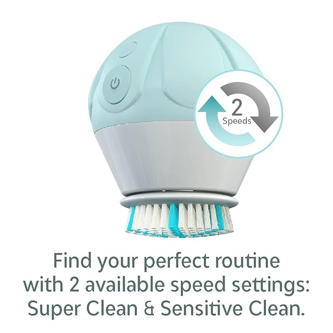 Tao Clean Ona Diamond Orbital Facial Brush and Cleansing Station – Robin's Egg - Image 4