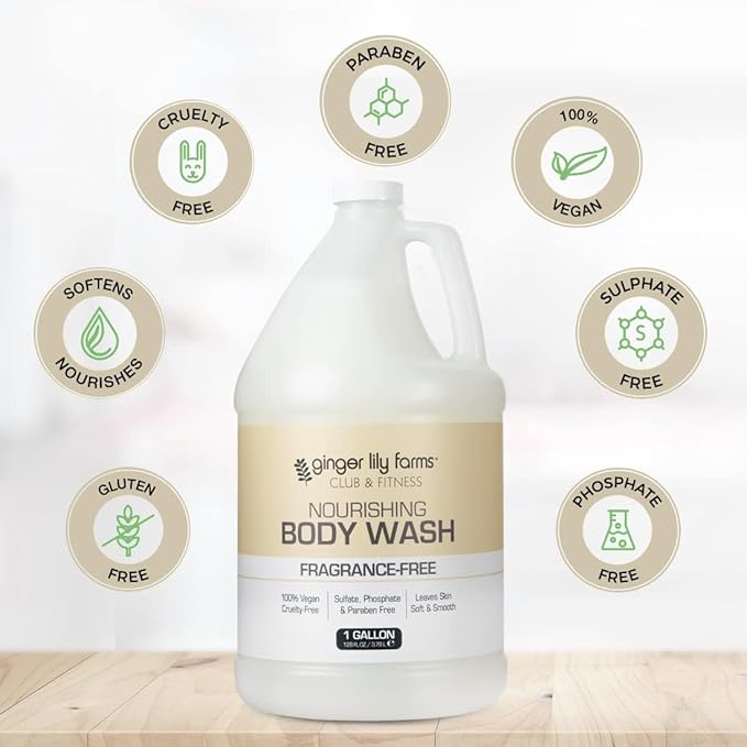Ginger Lily Farms Club & Fitness Nourishing Body Wash, 100% Vegan & Cruelty-Free - Image 5