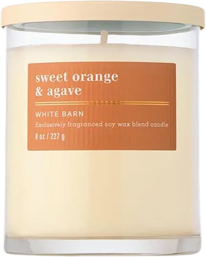 Bath & Body Works Single Wick Candle, Sweet Orange & Agave Candle, Long-Lasting by BathBodyWorks