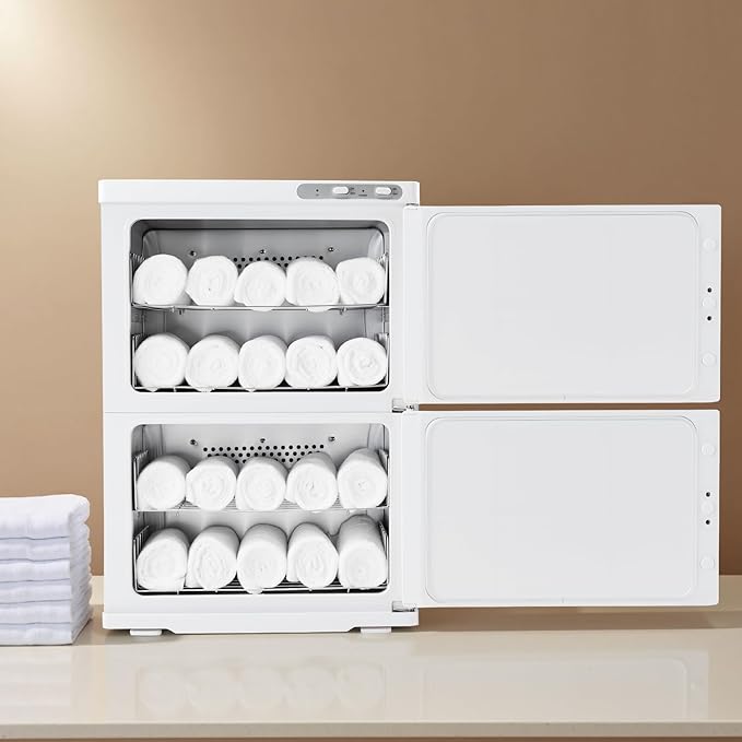 VEVOR Hot Towel Warmer, 46L Large Capacity 2-Tier Towel Warmer Cabinet - Image 8