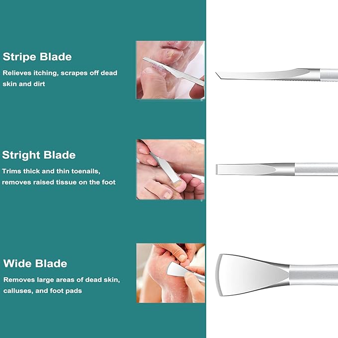 Manicure Set, Professional Pedicure Knife Set, Dead Skin Corn Foot Callus - Image 3