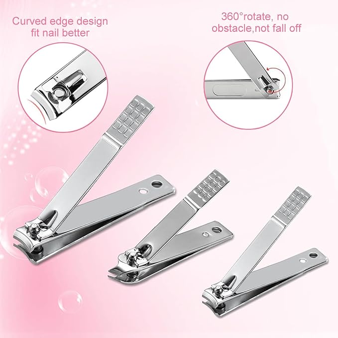 Yougai Manicure Set Professional Nail Clippers Set, Pedicure Set Nail Grooming - Image 5