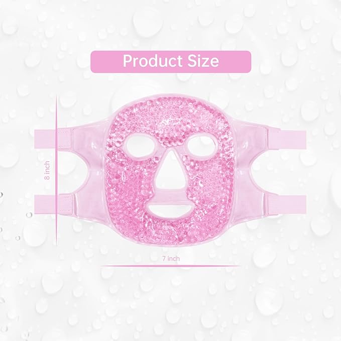 ZNÖCUETÖD Face Ice Mask Facial Ice Packs Gel Hot Cold Compress - Image 5