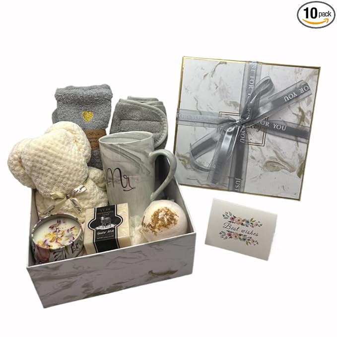 Spa Gift Baskets for Women, Luxury Self Care Gifts for Mom, Get Well Soon Gifts by BEECOGIF2U