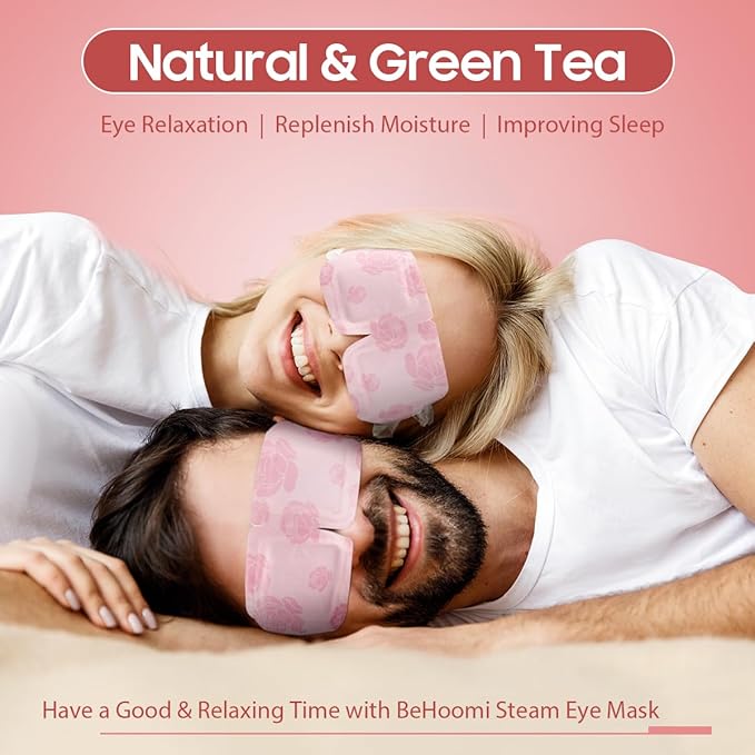 BeHoomi 20Packs Steam Eye Mask, Heated Eye Mask Warm Compress - Image 2