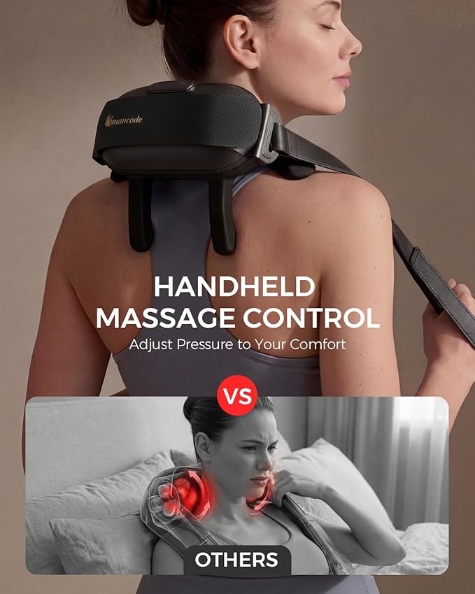 Neck Massager for Pain Relief Deep Tissue, Handheld Neck and Shoulder Massager - Image 3