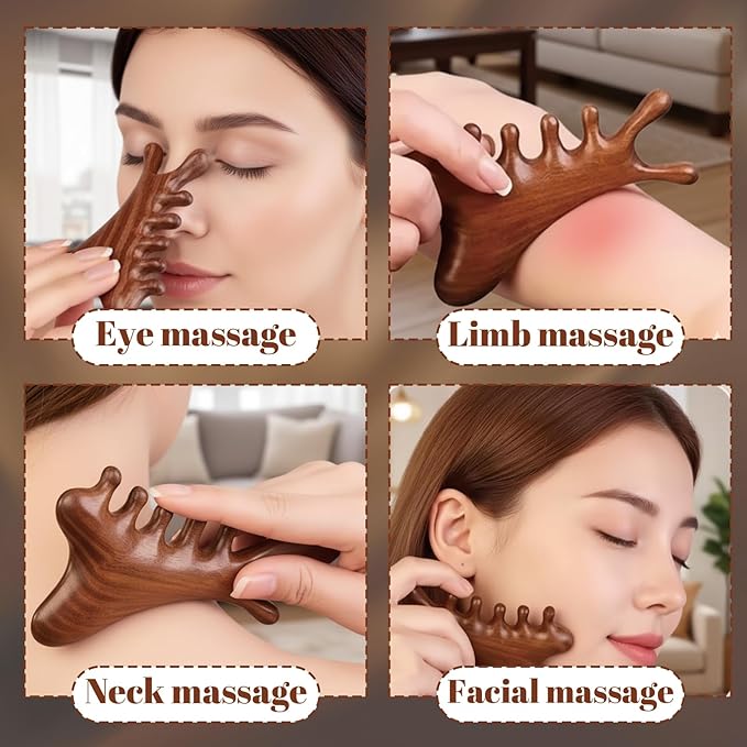 CZFSWT 2PCS Wooden Scalp Massager Set, Scalp Massager Hair Growth, Scalp - Image 7