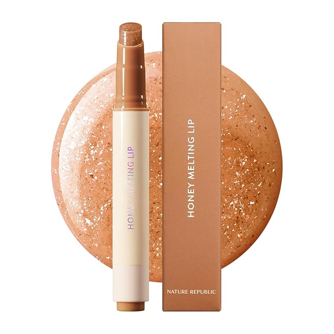 Nature Republic HONEY MELTING LIP GLITTER SOFT LIP STICK Hydrating Gloss by NATUREREPUBLIC