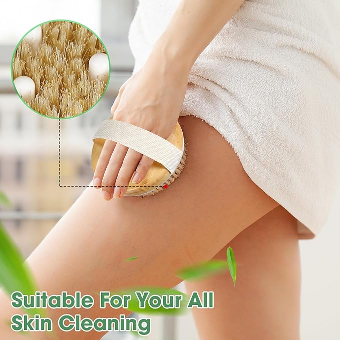 Gejoy 10 Pcs Dry Brushing Body Brush - Image 4
