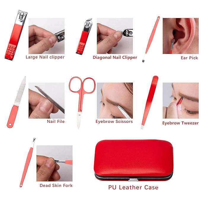 Nail Clippers for Women Manicure Kit for Women Men Manicure Set Nail Clipper - Image 2