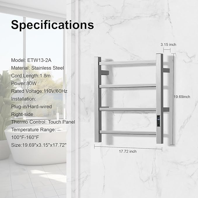 HARNDY Electric Towel Rack - Image 3